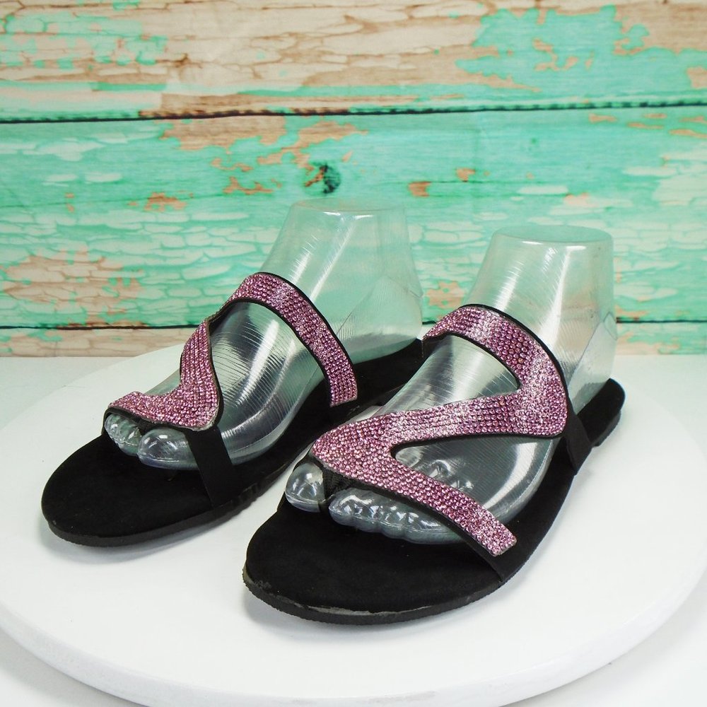 SALE/// Black & Pink Summer Sandals